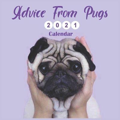 Book cover for Advice From Pugs 2021 Calendar
