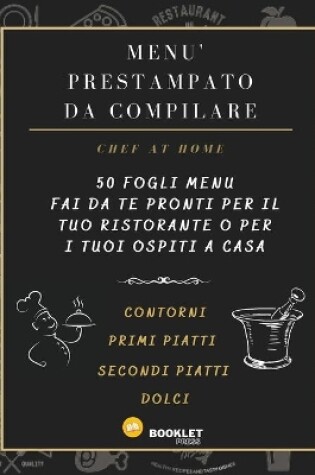 Cover of Menu' Prestampato Da Compilare