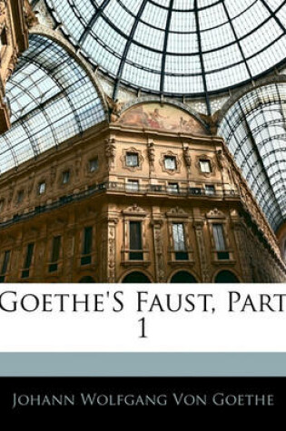 Cover of Goethe's Faust, Part 1