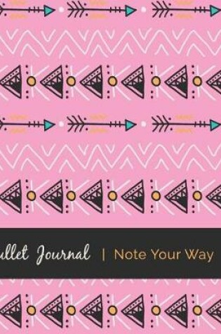 Cover of Dot Grid Bullet Journal, Daily Dated Notebook Diary, Pretty Tribal Bohemian Ethic Pattern