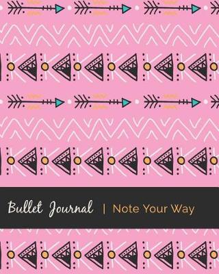 Book cover for Dot Grid Bullet Journal, Daily Dated Notebook Diary, Pretty Tribal Bohemian Ethic Pattern