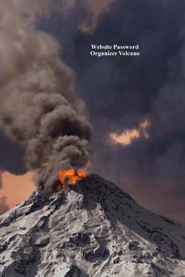 Book cover for Website Password Organizer Volcano