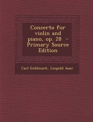 Book cover for Concerto for Violin and Piano, Op. 28