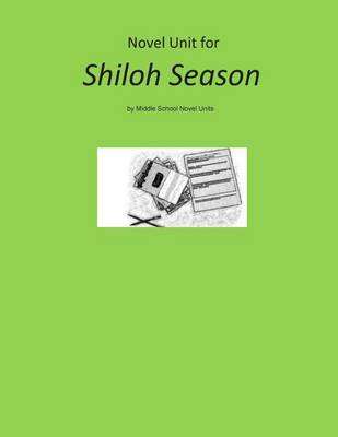 Book cover for Novel Unit for Shiloh Season