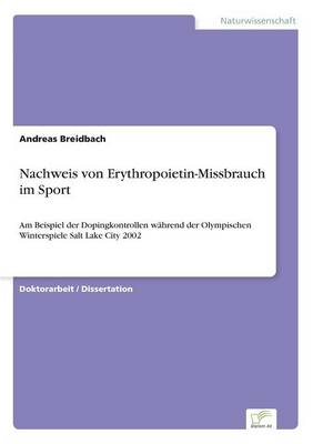 Cover of Nachweis von Erythropoietin-Missbrauch im Sport