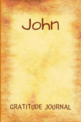 Book cover for John Gratitude Journal