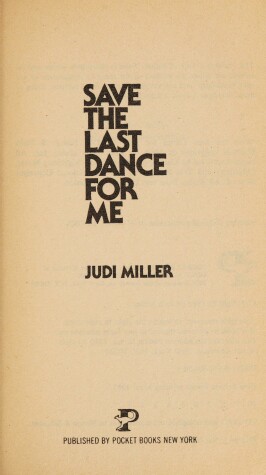 Book cover for Save the Last Dance for Me