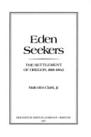 Cover of Eden Seekers
