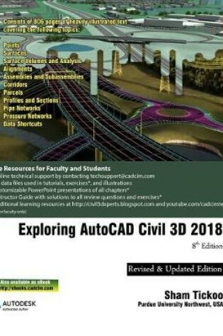 Cover of Exploring AutoCAD Civil 3D 2018