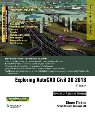 Book cover for Exploring AutoCAD Civil 3D 2018