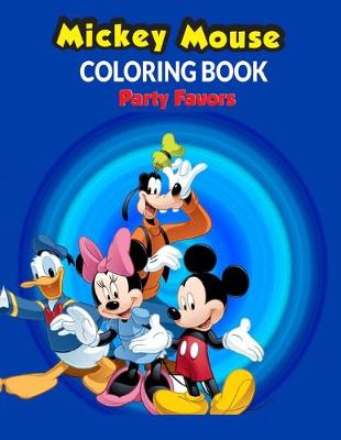 Book cover for Mickey Mouse Coloring Book Party Favors.