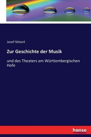 Cover of Zur Geschichte der Musik