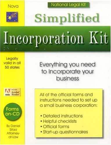 Book cover for Simplified Incorporation Kit