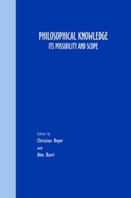 Book cover for Philosophical Knowledge