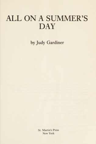 Cover of All on a Summer's Day