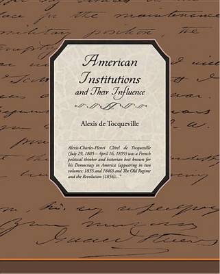 Book cover for American Institutions and Their Influence (eBook)