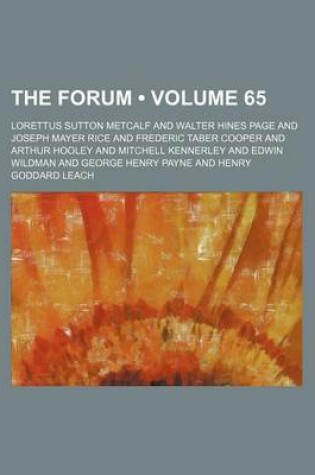 Cover of The Forum (Volume 65)