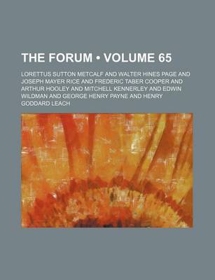 Book cover for The Forum (Volume 65)