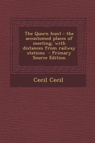 Cover of The Quorn Hunt