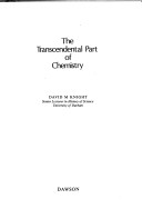 Book cover for The Transcendental Part of Chemistry