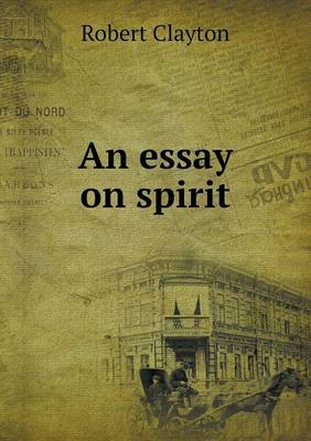 Book cover for An essay on spirit