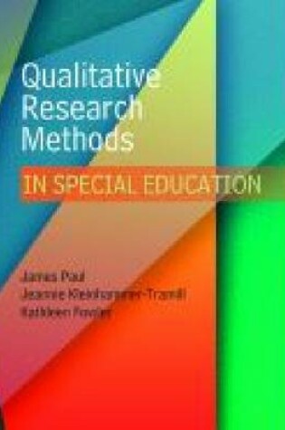 Cover of Qualitative Research Methods in Special Education