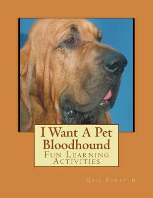 Book cover for I Want A Pet Bloodhound