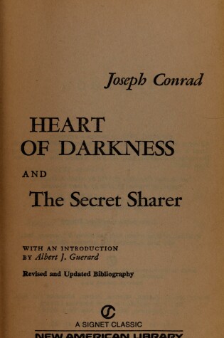 Cover of Conrad Joseph : Heart of Darkness/the Secret Sharer(Sc)