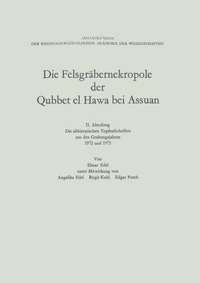 Cover of Die Felsgrabernekropole Der Qubbet El Hawa Bei Assuan