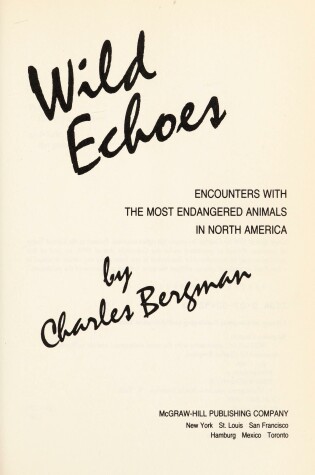 Cover of Wild Echoes