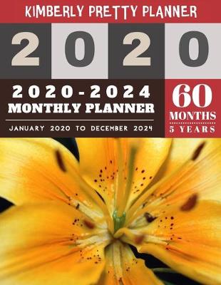 Book cover for 5 year planner 2020-2024