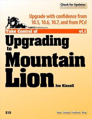 Book cover for Take Control of Upgrading to Mountain Lion