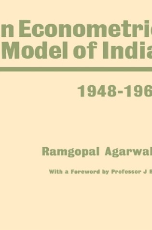 Cover of Econometric Model of India