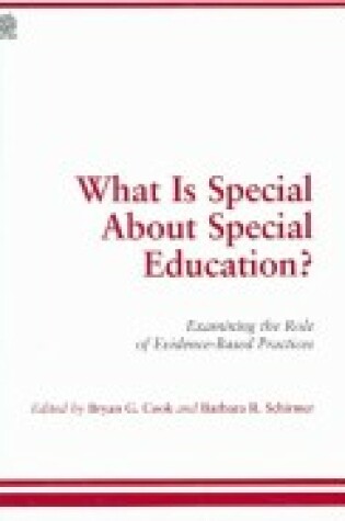 Cover of What Is Special about Special Education?