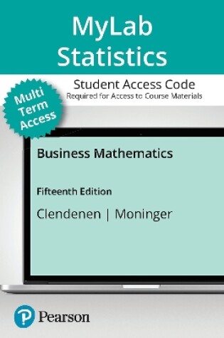 Cover of MyLab Math with Pearson eText (up to 24 months) for Business Mathematics