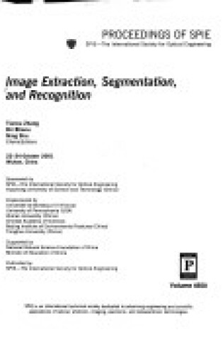 Cover of Image Extraction, Segmentation, and Recognition