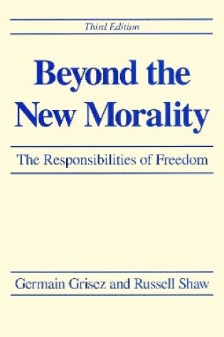 Cover of Beyond the New Morality