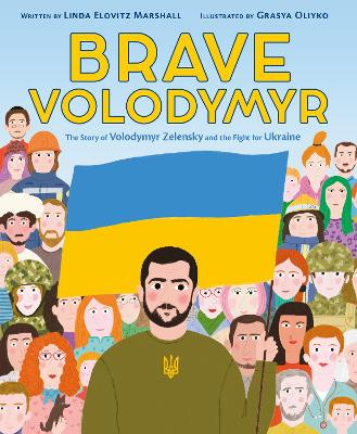 Book cover for Brave Volodymyr: The Story of Volodymyr Zelensky and the Fight for Ukraine