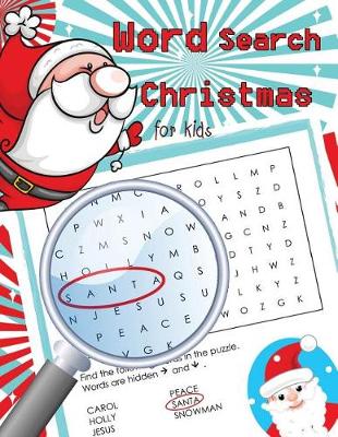 Book cover for Word Search Christmas for Kids