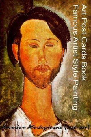 Cover of Art Post Cards Book - Famous Artist Style Painting - Amedeo Modigliani (1884-1920)