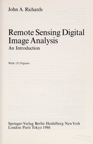 Book cover for Remote Sensing Digital Image Analysis