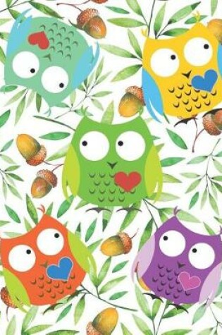 Cover of Colorful Owls Sketchbook for Kids