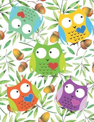 Book cover for Colorful Owls Sketchbook for Kids