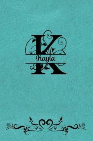 Cover of Split Letter Personalized Name Journal - Kayla