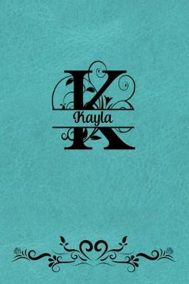 Book cover for Split Letter Personalized Name Journal - Kayla