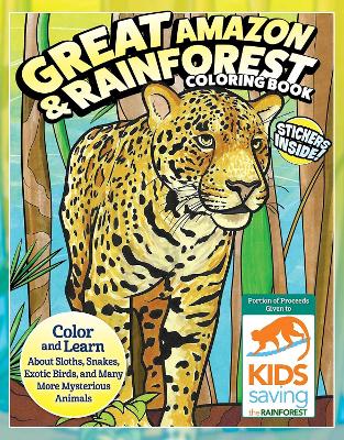 Book cover for Great Amazon & Rainforest Coloring Book