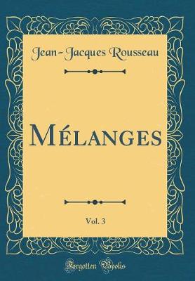 Book cover for Melanges, Vol. 3 (Classic Reprint)