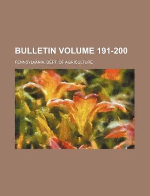 Book cover for Bulletin Volume 191-200