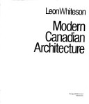 Book cover for Modern Canadian Architecture