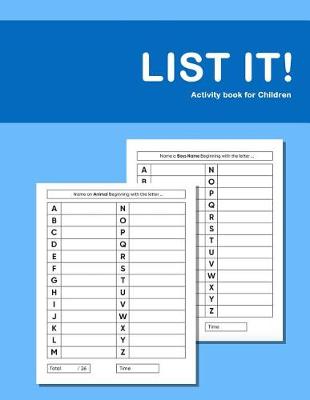 Book cover for List it! Activity Book For Children